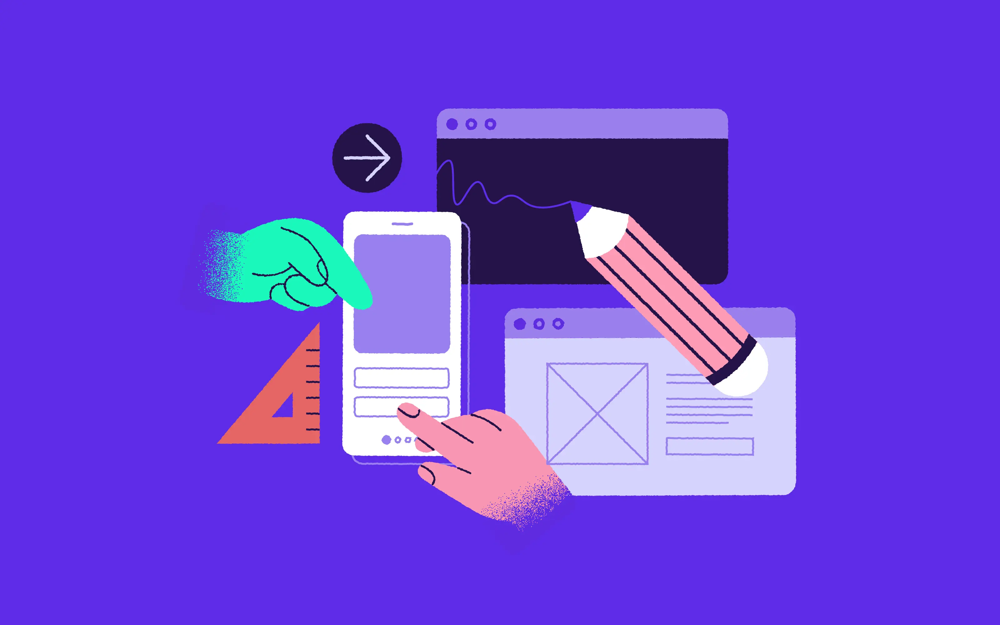 design items and hands