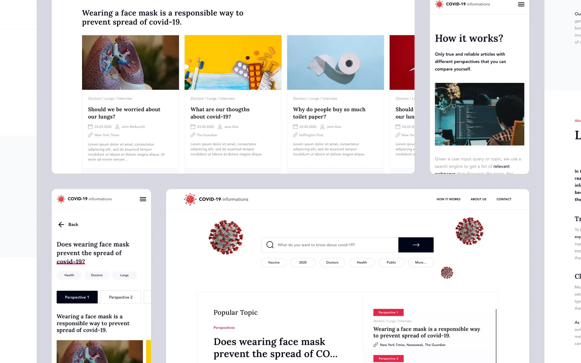 COVID-19 info verification platform