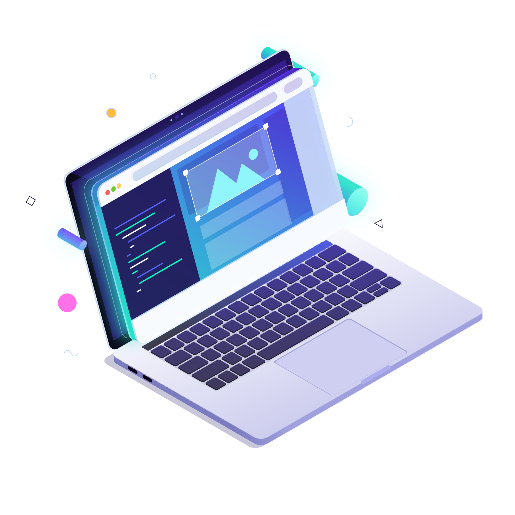 Web development illustration