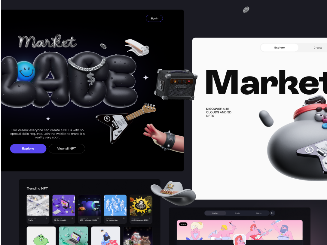 Trade and collect unique work in your own way