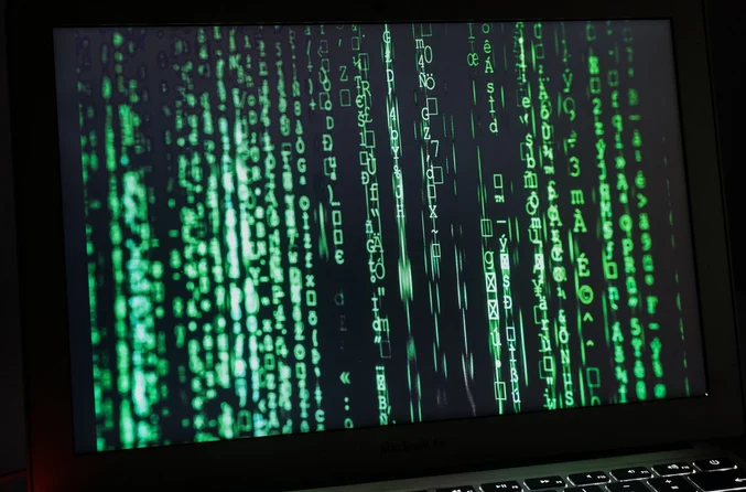 green code on a black screen