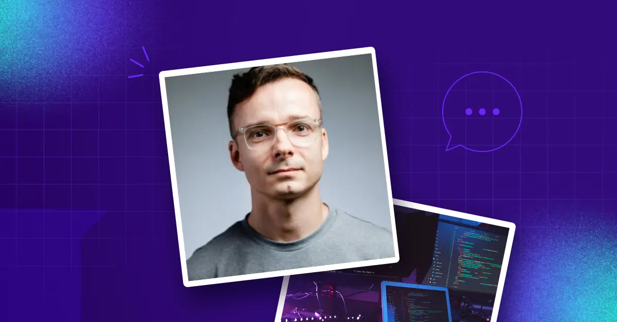 Image of Wojtek Tymicki, our new Head of Design